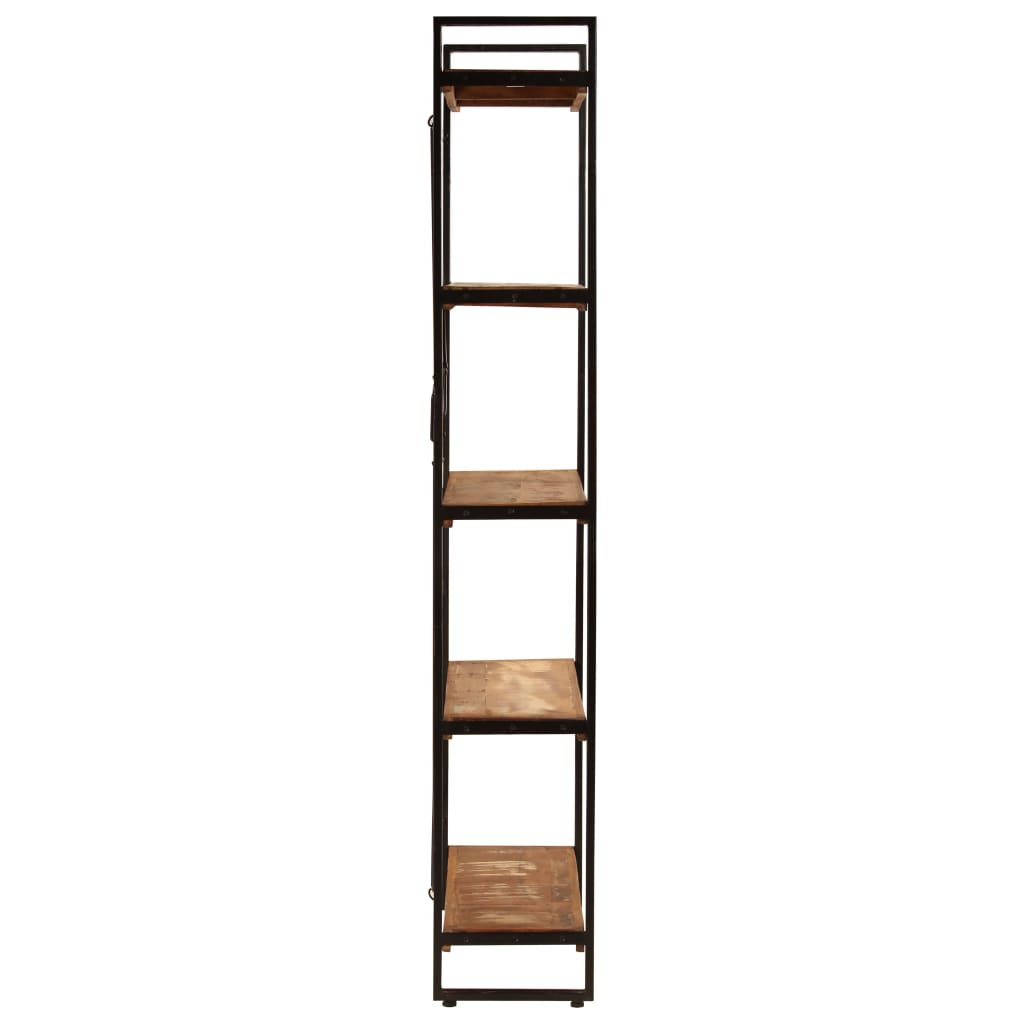 5-Tier Bookcase 90x30x180 cm Solid Reclaimed Wood