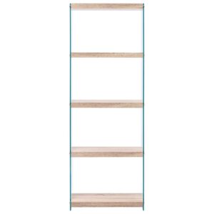 5-Tier Bookshelf Oak 60x29x167 cm MDF