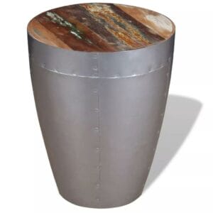 Aviator Stool Solid Reclaimed Wood 36x44 cm