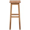 Bar Chairs 2 pcs 30x35x75 cm Solid Oak Wood