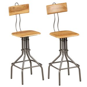 Bar Chairs 2 pcs Solid Reclaimed Teak 41x51x102 cm