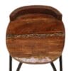 Bar Chairs 2 pcs Solid Reclaimed Wood 40x40x82 cm