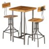 Bar Set 3 Pieces Solid Reclaimed Teak