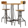 Bar Set 3 Pieces Solid Reclaimed Teak