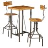 Bar Set 3 Pieces Solid Reclaimed Teak