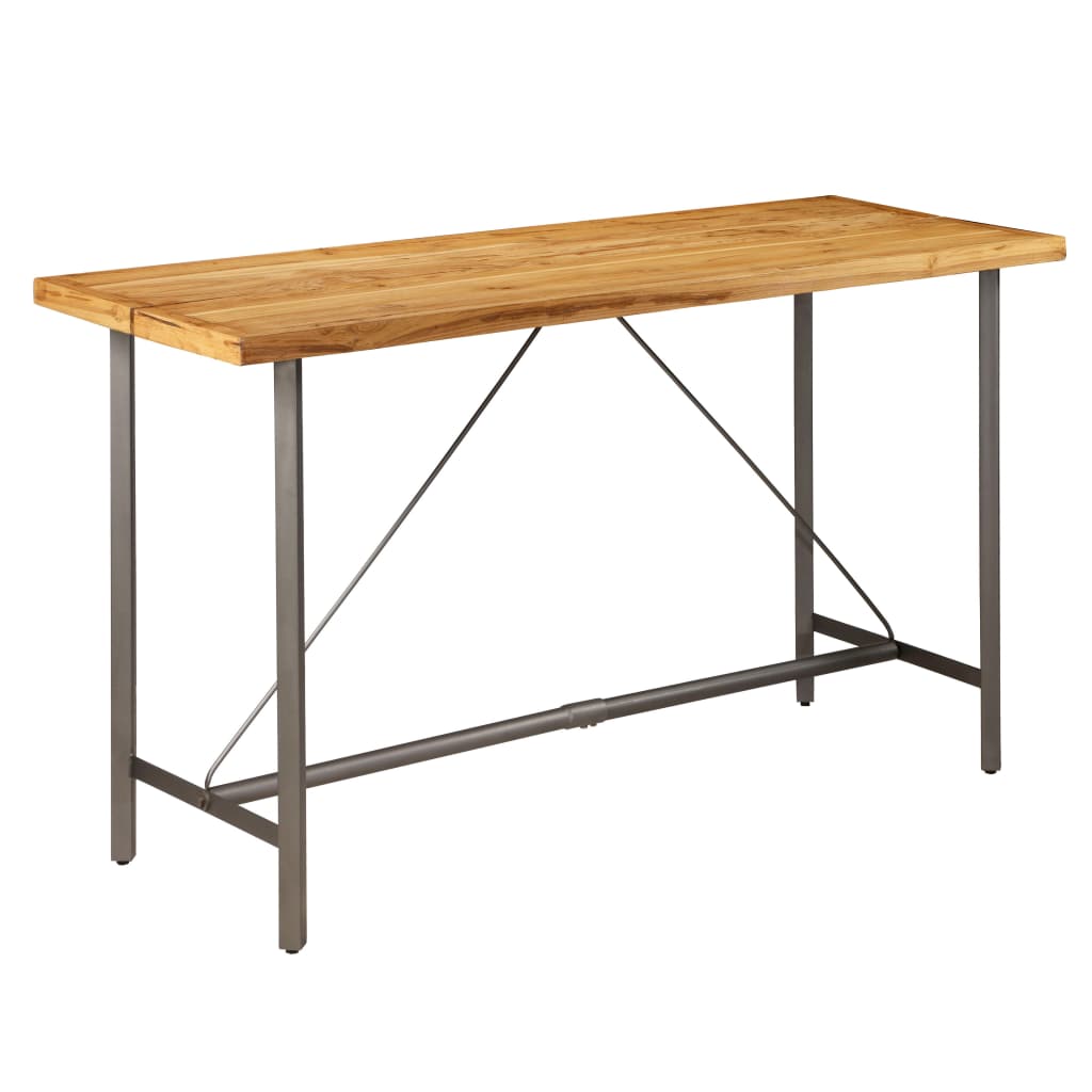 Bar Set 9 Pieces Solid Reclaimed Teak
