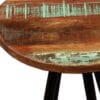 Bar Stools 2 pcs Solid Reclaimed Wood and Steel