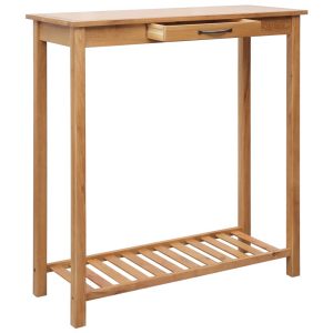 Bar Table 100X40X110 Cm Solid Oak Wood