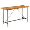 Bar Table Solid Reclaimed Teak 180x70x107 cm