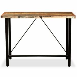 Bar Table Solid Reclaimed Wood 120x60x107 cm