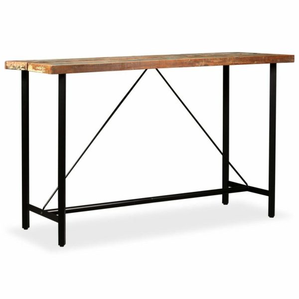 Bar Table Solid Reclaimed Wood 180x70x107 cm