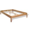 Bed Frame Solid Oak Wood 140x200 cm