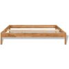 Bed Frame Solid Oak Wood 140x200 cm