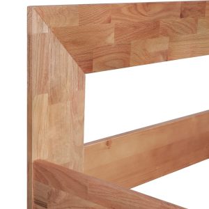 Bed Frame Solid Oak Wood 140x200 cm