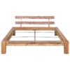 Bed Frame Solid Oak Wood 140x200 cm