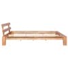 Bed Frame Solid Oak Wood 140x200 cm