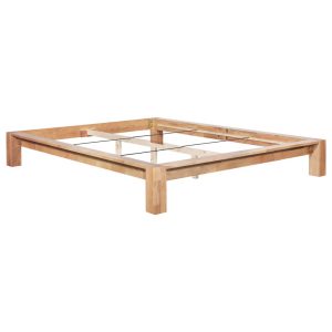 Solid Oak Wood Bed Frame 160x200 cm.