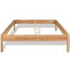 Bed Frame Solid Oak Wood 180x200 cm