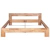 Bed Frame Solid Oak Wood 180x200 cm