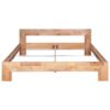 Bed Frame Solid Oak Wood 180x200 cm