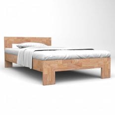 Chunky Oak Bed Frame Solid Wood 180x200cm