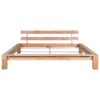Bed Frame Solid Oak Wood 180x200 cm