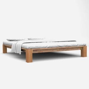 Oak Solid Wood Bed Frame 180x200cm