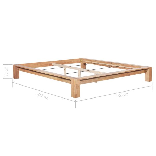 Oak Solid Wood Bed Frame 180x200cm