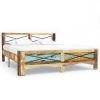 Bed Frame Solid Reclaimed Wood 140x200 cm