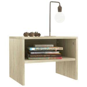 Bedside Cabinet Sonoma Oak 40x30x30 cm Chipboard