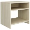 Bedside Cabinets 2 pcs Sonoma Oak 40x30x40 cm Chipboard
