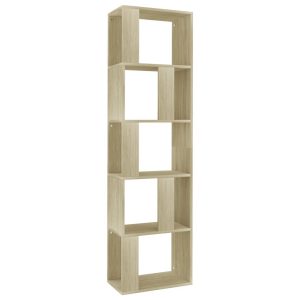 Book Cabinet/Room Divider Sonoma Oak 45x24x159 cm Chipboard