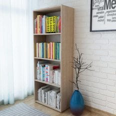 Bookshelf Chipboard 60x31x155 cm Oak