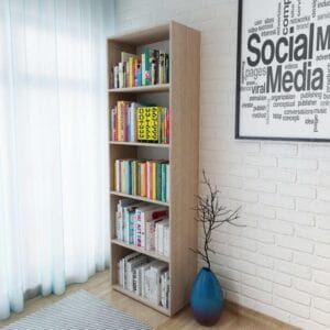 Bookshelf Chipboard 60x31x190 cm Oak