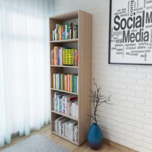 Bookshelf Chipboard 60x31x190 cm Oak