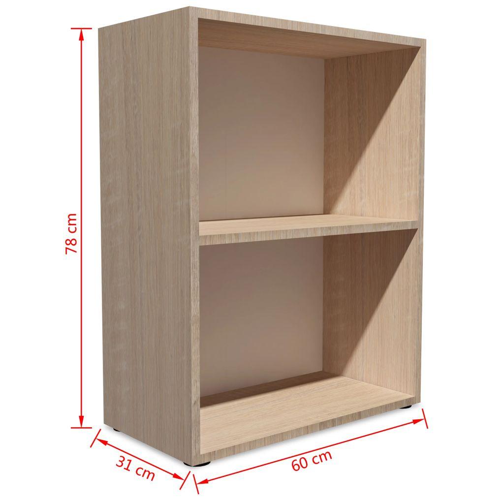Bookshelf Chipboard 60x31x78 cm Oak