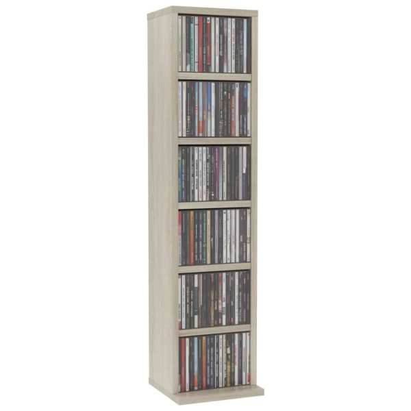 CD Cabinet Sonoma Oak 21x16x88 cm Chipboard