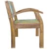 Chair with Armrests Solid Reclaimed Boat Wood 55x63x75 cm