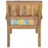 Chair with Armrests Solid Reclaimed Boat Wood 55x63x75 cm