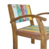 Chair with Armrests Solid Reclaimed Boat Wood 55x63x75 cm