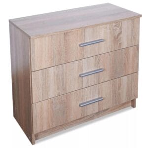 Chest of Drawers Chipboard 71x35x69 cm Oak