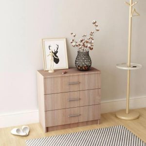 Chest of Drawers Chipboard 71x35x69 cm Oak
