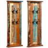 Coat Racks 2 pcs Solid Reclaimed Wood 38x100 cm