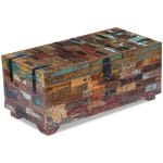 Coffee Table Box Chest Solid Reclaimed Wood 80x40x35 cm 4