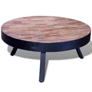 Coffee Table Round Reclaimed Teak Wood