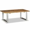 Coffee Table Solid Reclaimed Sleeper Wood 100x60x38 cm