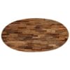 Coffee Table Solid Reclaimed Teak Oval 120x60x30 cm