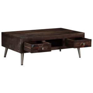 Coffee Table Solid Reclaimed Wood 100x60x35 cm
