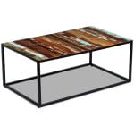 Coffee Table Solid Reclaimed Wood 100x60x40 cm 3