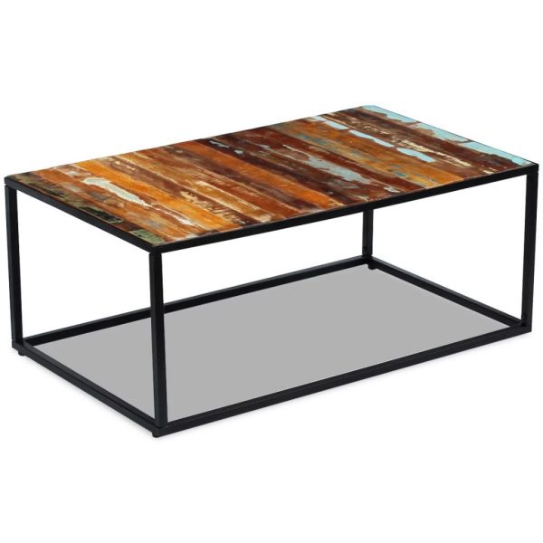 Coffee Table Solid Reclaimed Wood 100X60X40 Cm